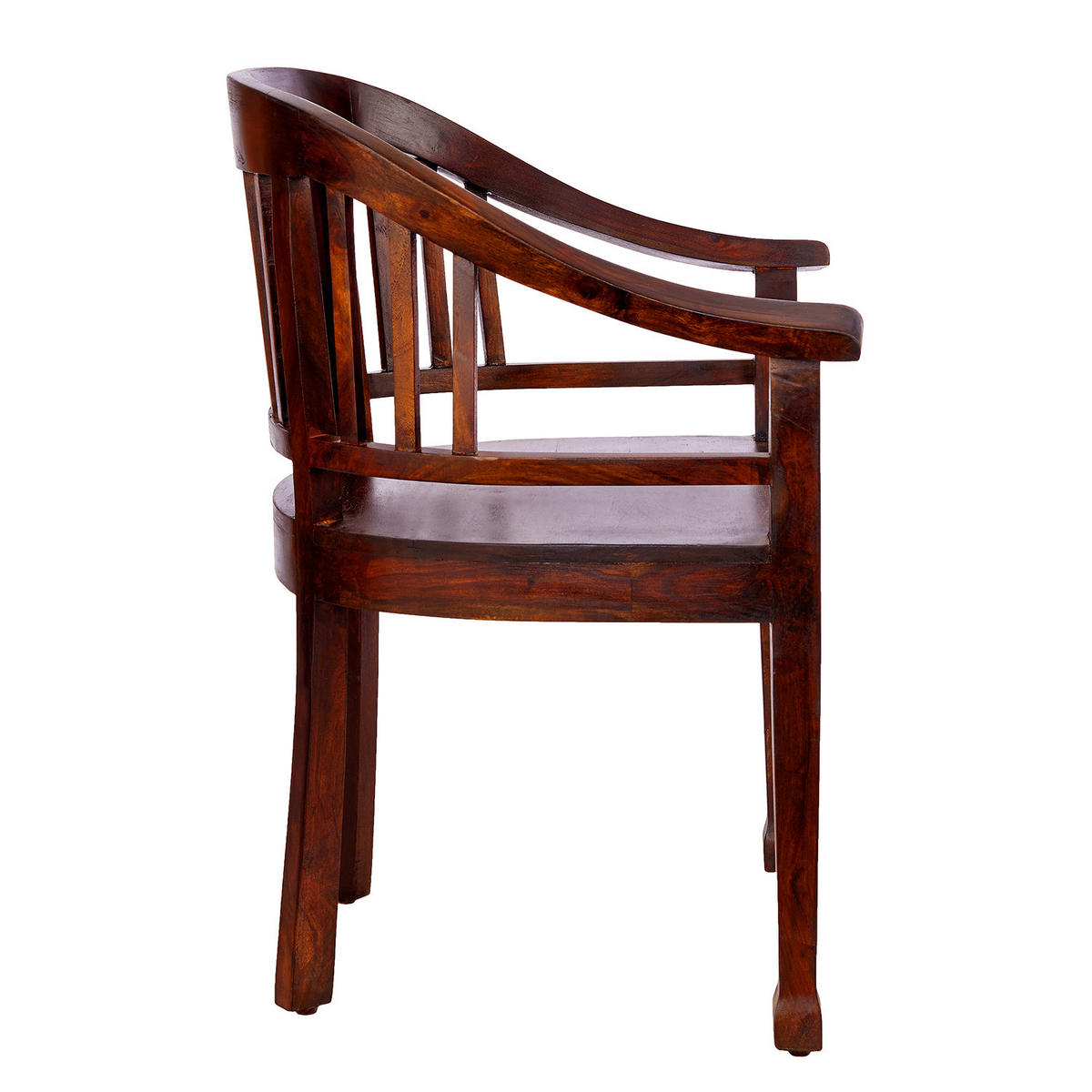 STUHL Hopkins - Dunkelbraun, Holz (55/81/54cm) - Butlers