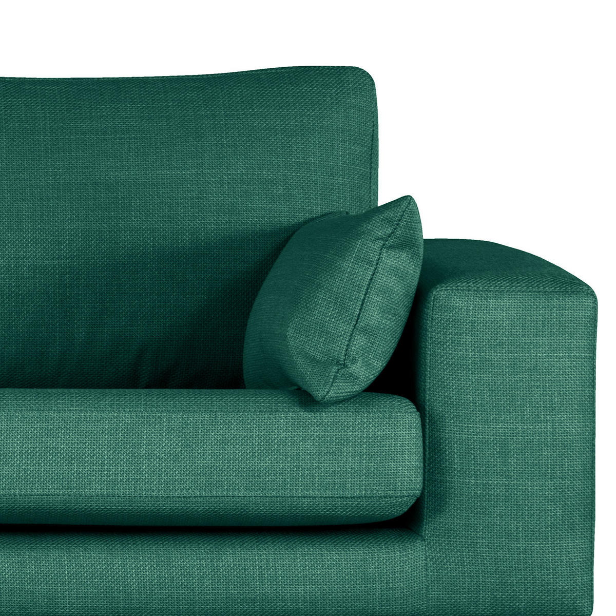 3-SITZER SOFA - Dunkelgrün, Textil (237/81/88cm) - home24