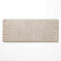 BADMATTE Geprägtes Muster 50/120 cm - Beige, Textil (50/120cm) - Douceur d´intérieur