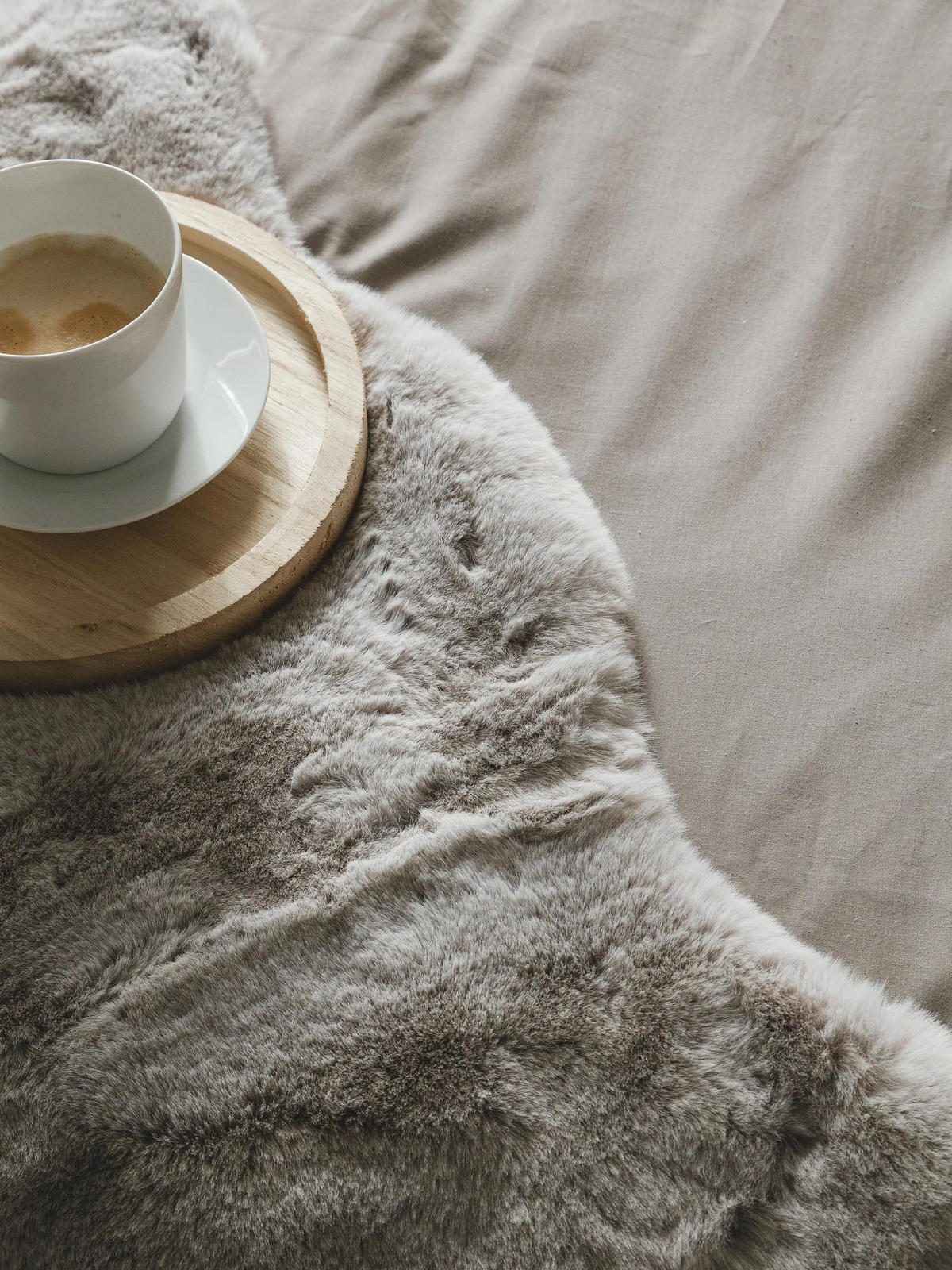 KUNSTFELL-TEPPICH Dave Grau 60x90 cm - Grau, Textil (60/90cm) - benuta Nest