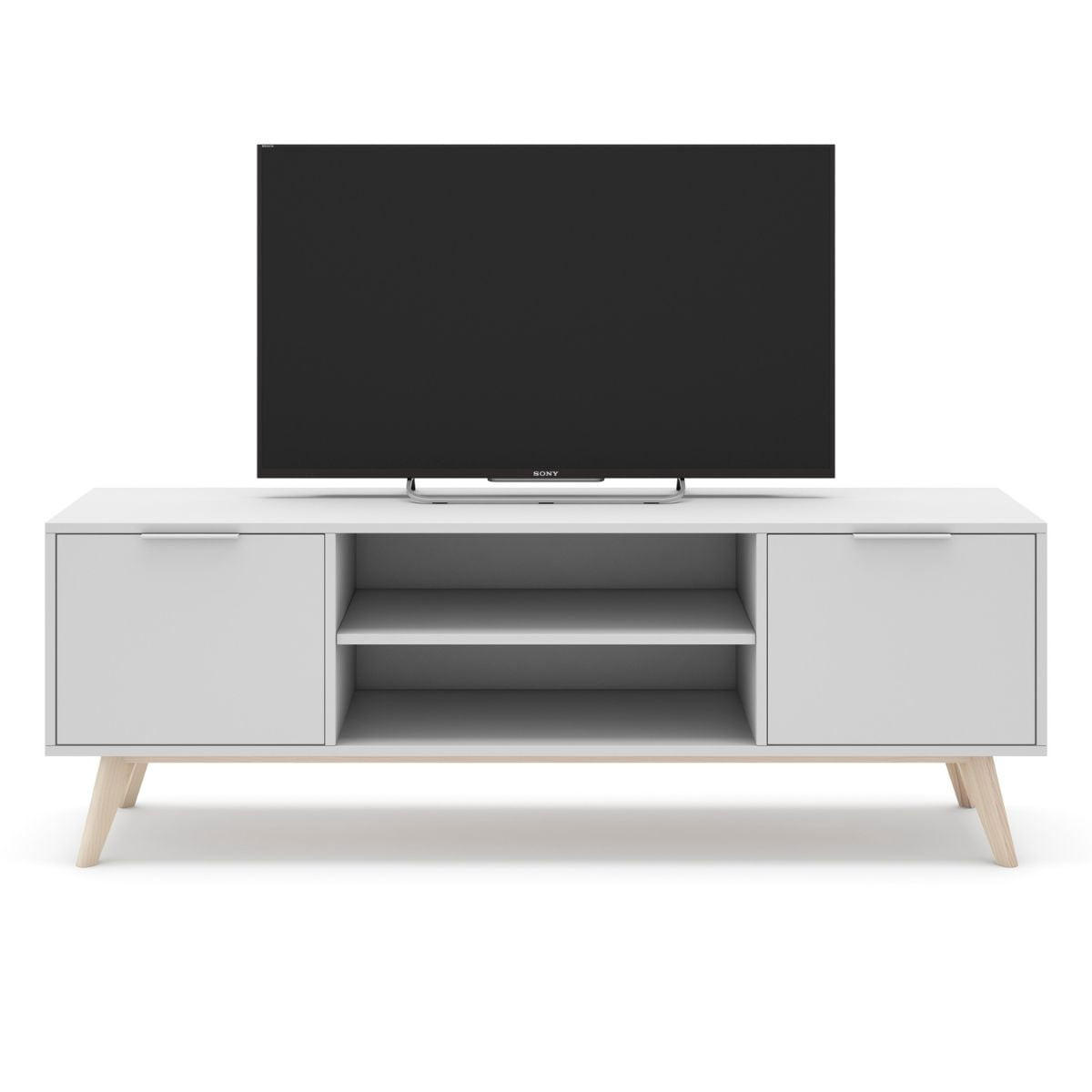 TV-STÄNDER Campus Weiß 140/40/53 cm - Weiß, Holz (40/53/140cm) - Calicosy