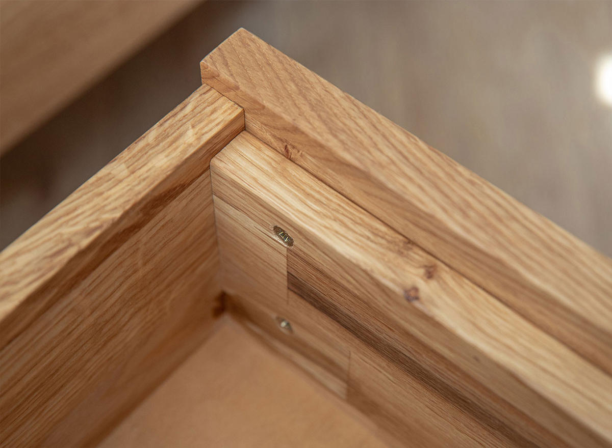 2ER-SET NACHTKONSOLE Adria Wildeiche Natur 50 / 35 / 35cm - Eichefarben, Holz (50/35/35cm) - Feldmann-Wohnen