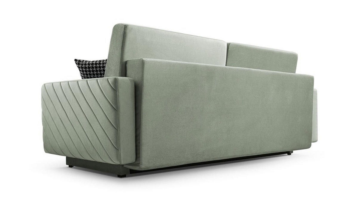 SCHLAFSOFA - California - Kronos 07 Schwarz - Schwarz, Holz (230/96/97cm) - Möblo