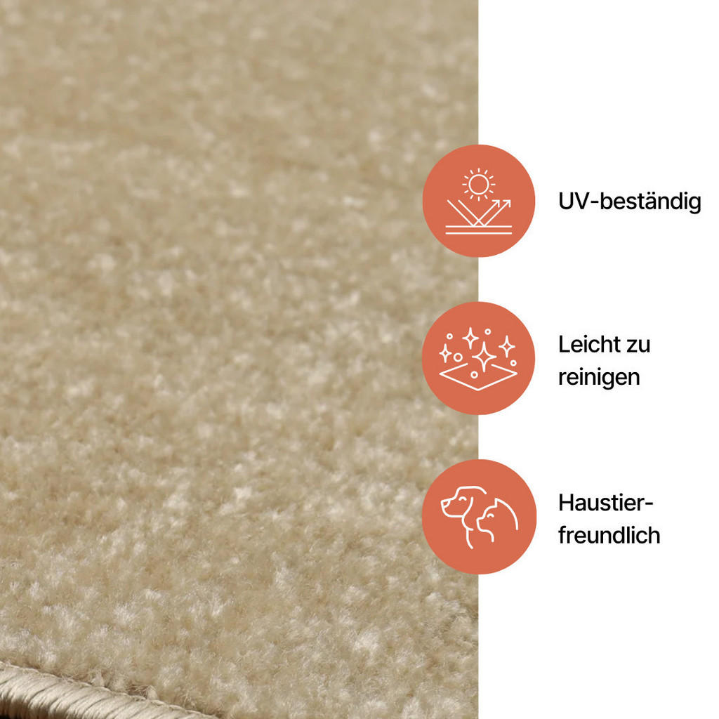 Thumbnail - Tapiso Teppich, Dunkelblau, Kunststoff, 200x200 cm, Teppiche & Böden, Teppiche