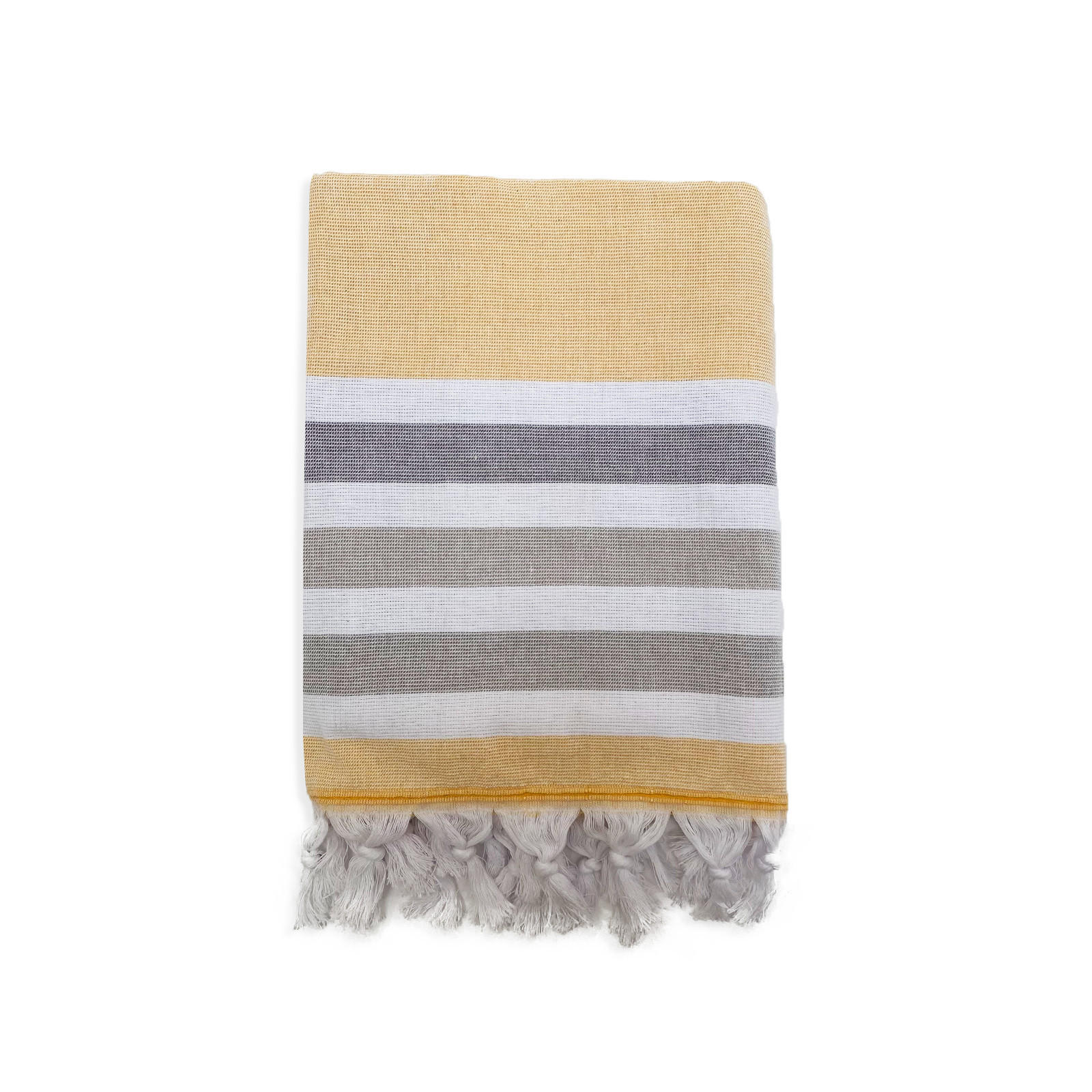 HAMAMTUCH mit Frotteefutter Zuma Safran 90x160 340g/m² - Gelb, Textil (90/160cm) - LE COMPTOIR DE LA PLAGE