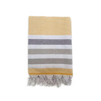 HAMAMTUCH mit Frotteefutter Zuma Safran 90x160 340g/m² - Gelb, Textil (90/160cm) - LE COMPTOIR DE LA PLAGE