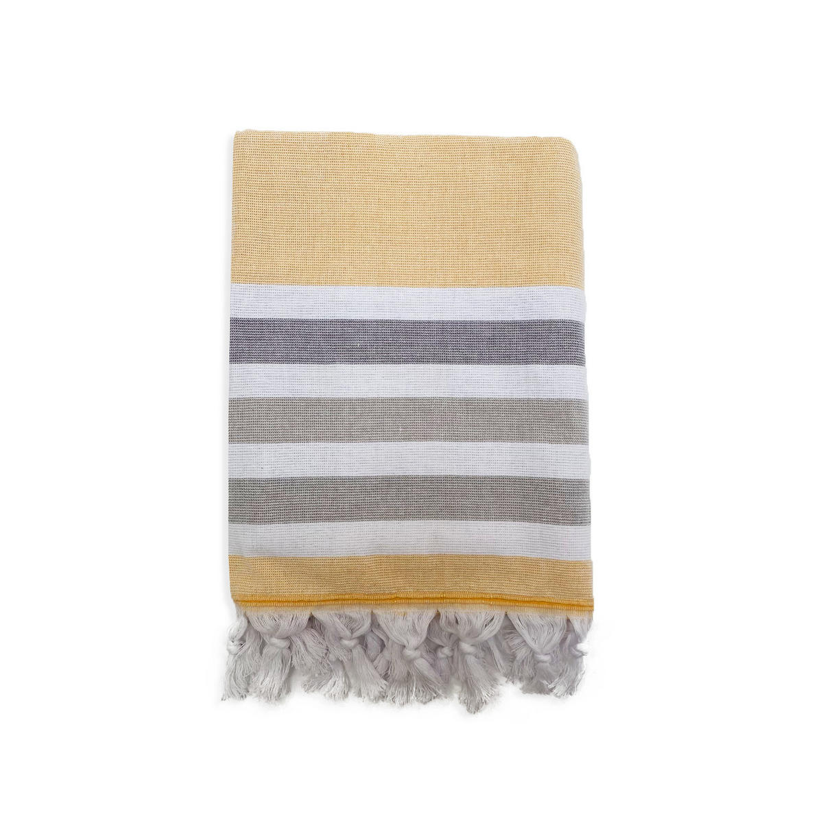 HAMAMTUCH mit Frotteefutter Zuma Safran 90x160 340g/m² - Gelb, Textil (90/160cm) - LE COMPTOIR DE LA PLAGE