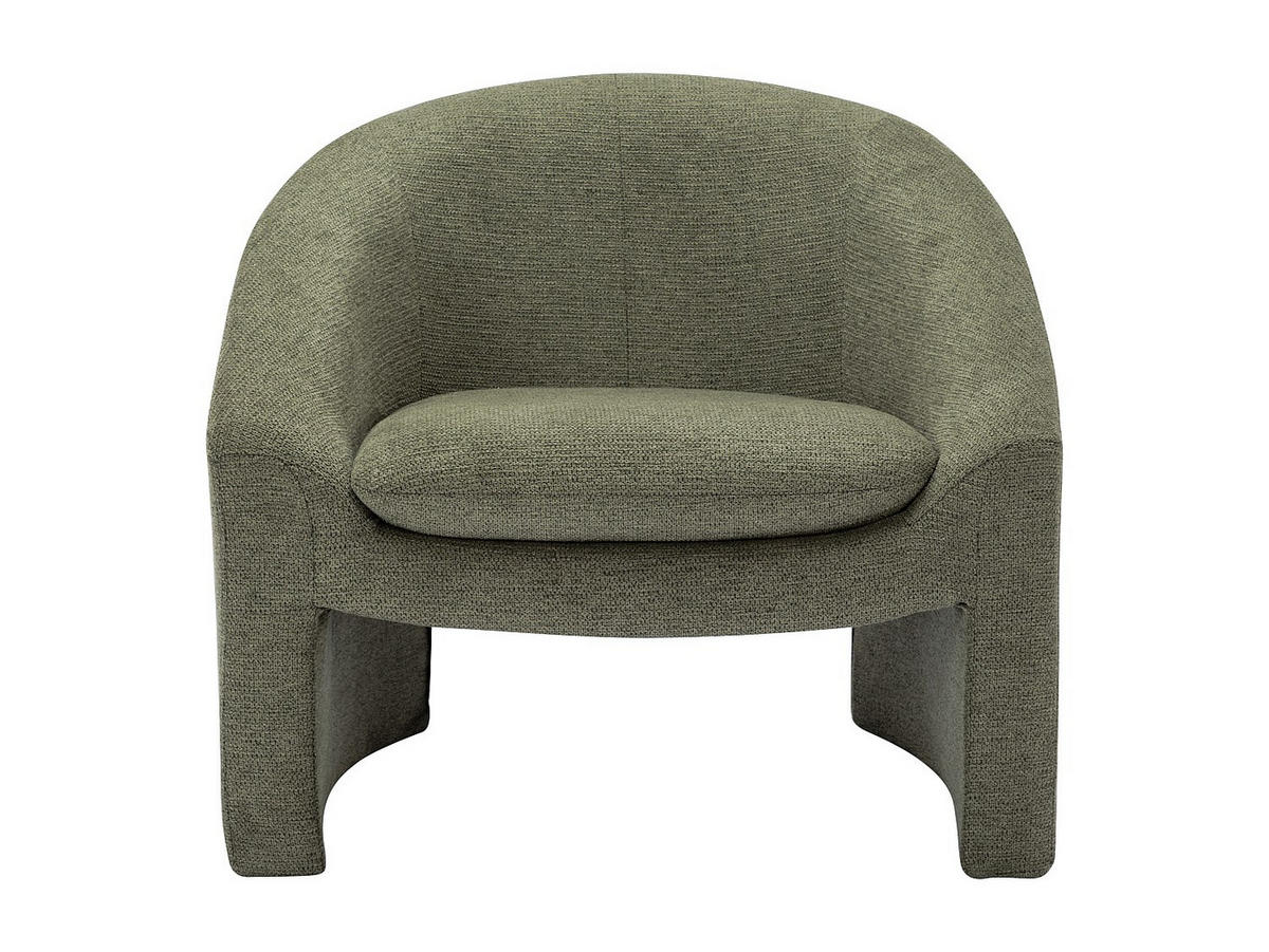 SESSEL - Stoff - Grün - OSSANA - Grün, Textil (83/74/74cm) - Vente-Unique