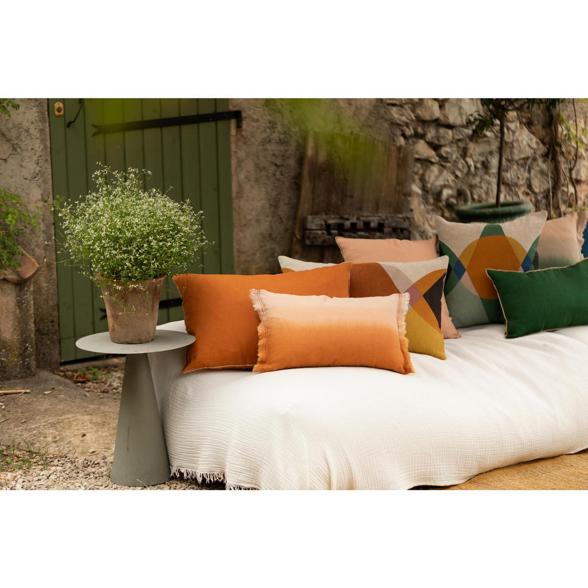 KISSEN Zeff Shade kupferbraun 30 x 50 cm - Dunkelorange, Textil (30/50cm) - Vivaraise