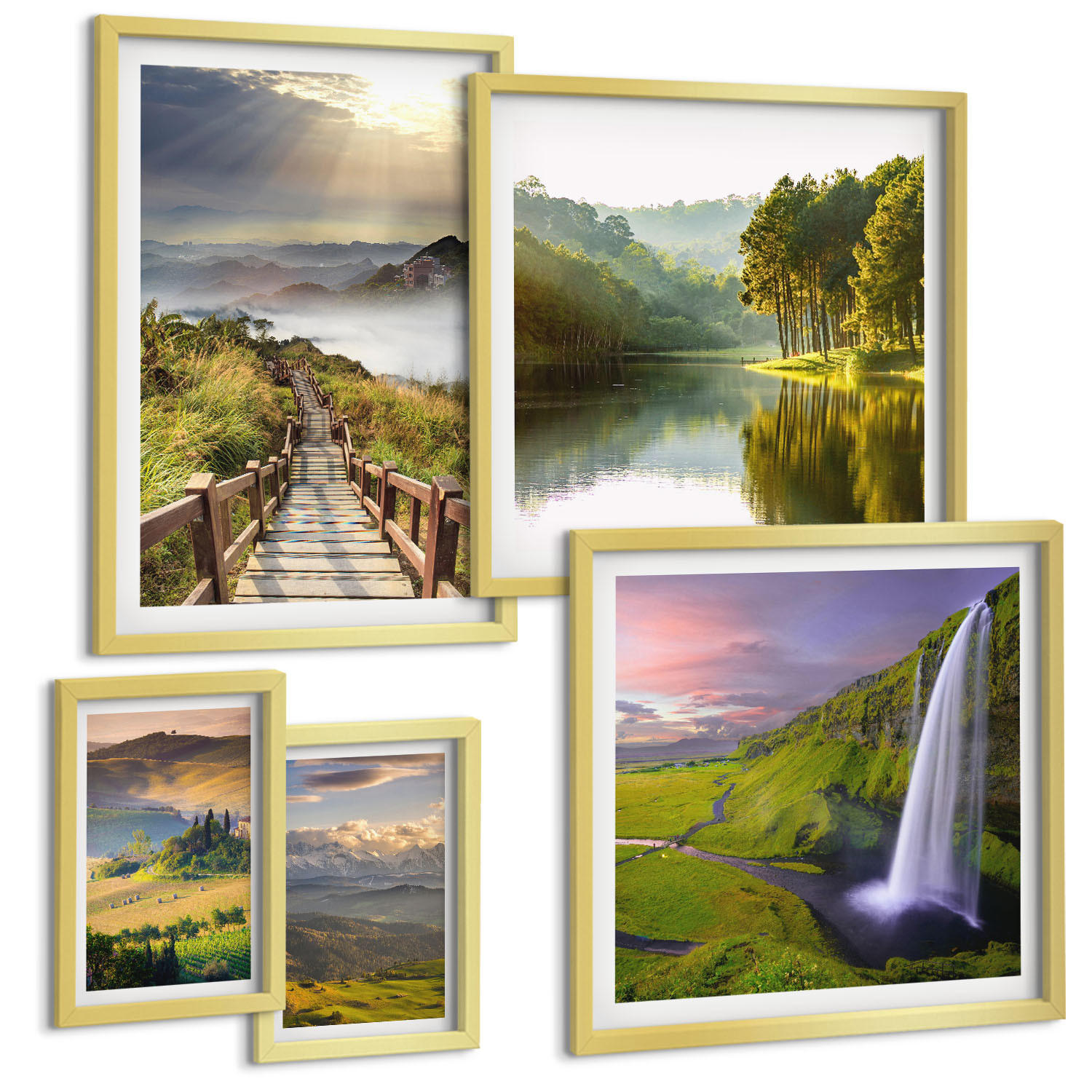 Tulup Bilder Gold 40x60 cm
