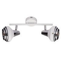 DECKENLEUCHTE Metall Weiß bewegliche Spots - Weiß, Metall (30/10/17.5cm)