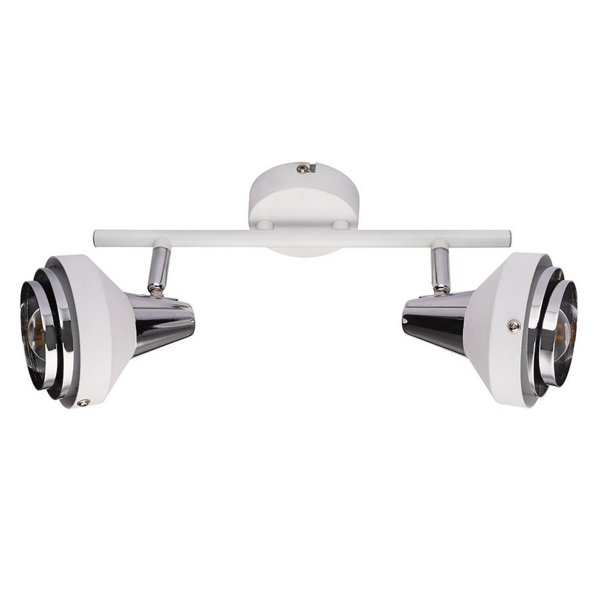 DECKENLEUCHTE Metall Weiß bewegliche Spots - Weiß, Metall (30/10/17.5cm)