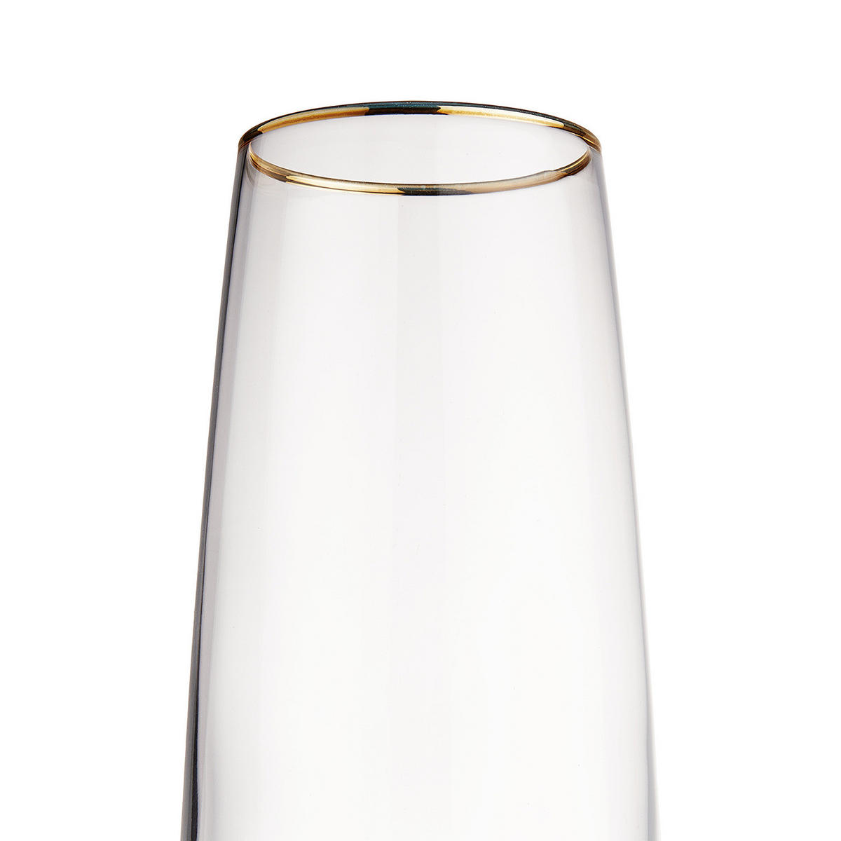 LONGDRINKGLAS (6er Set) Touch Of Gold - Transparent, Glas (0.48L) - Butlers