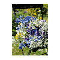 LEINWANDBILD Blumenstuhl 70x50cm - Multicolor, Textil (70/1cm) - Art for the Home