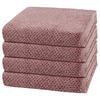 HANDTUCH Pure 4er-Set - Rot, Textil (50/100cm) - Cawö