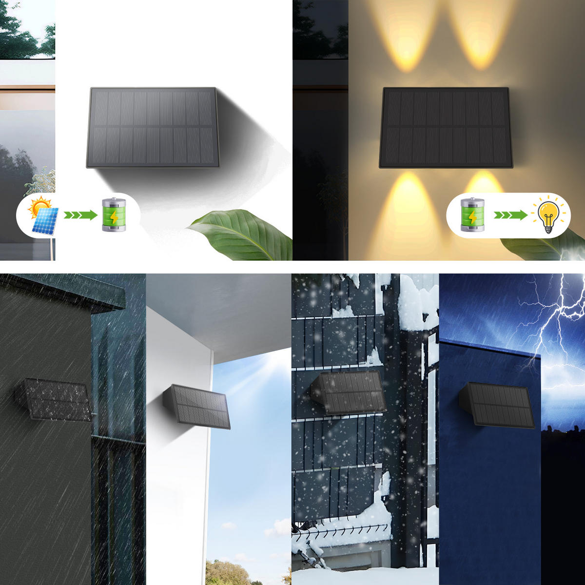 WANDLEUCHTE PYCH 8.5/7.4/14.2 cm - Schwarz, Metall (8.5/7.4/14.2cm) - ZMH