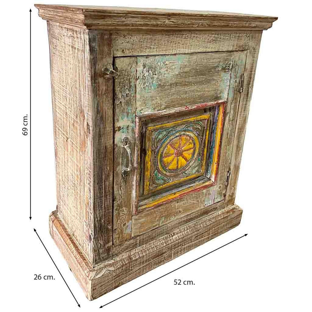 NACHTTISCH aus Holz, braun, 52x26x69cm - Braun, Holz (52/69/26cm) - Wanderlust