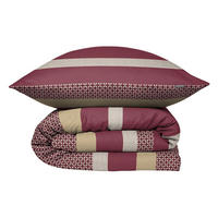 BETTWÄSCHESET Dion - Baumwollsatin - 2-teilig - 135x200 cm - Bordeaux - Bordeaux, Textil (135/200cm) - SCHIESSER