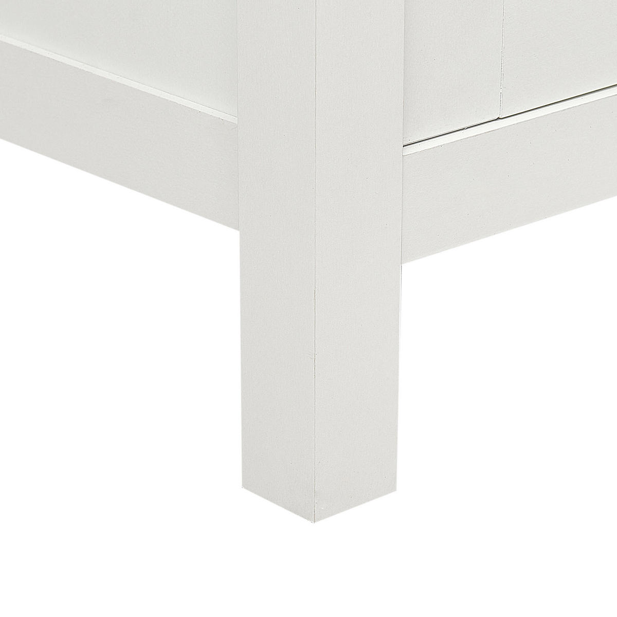 SIDEBOARD mit 3 Türen Cremeweiß Atoca - Creme, Holzwerkstoff (113/81/39cm) - Beliani
