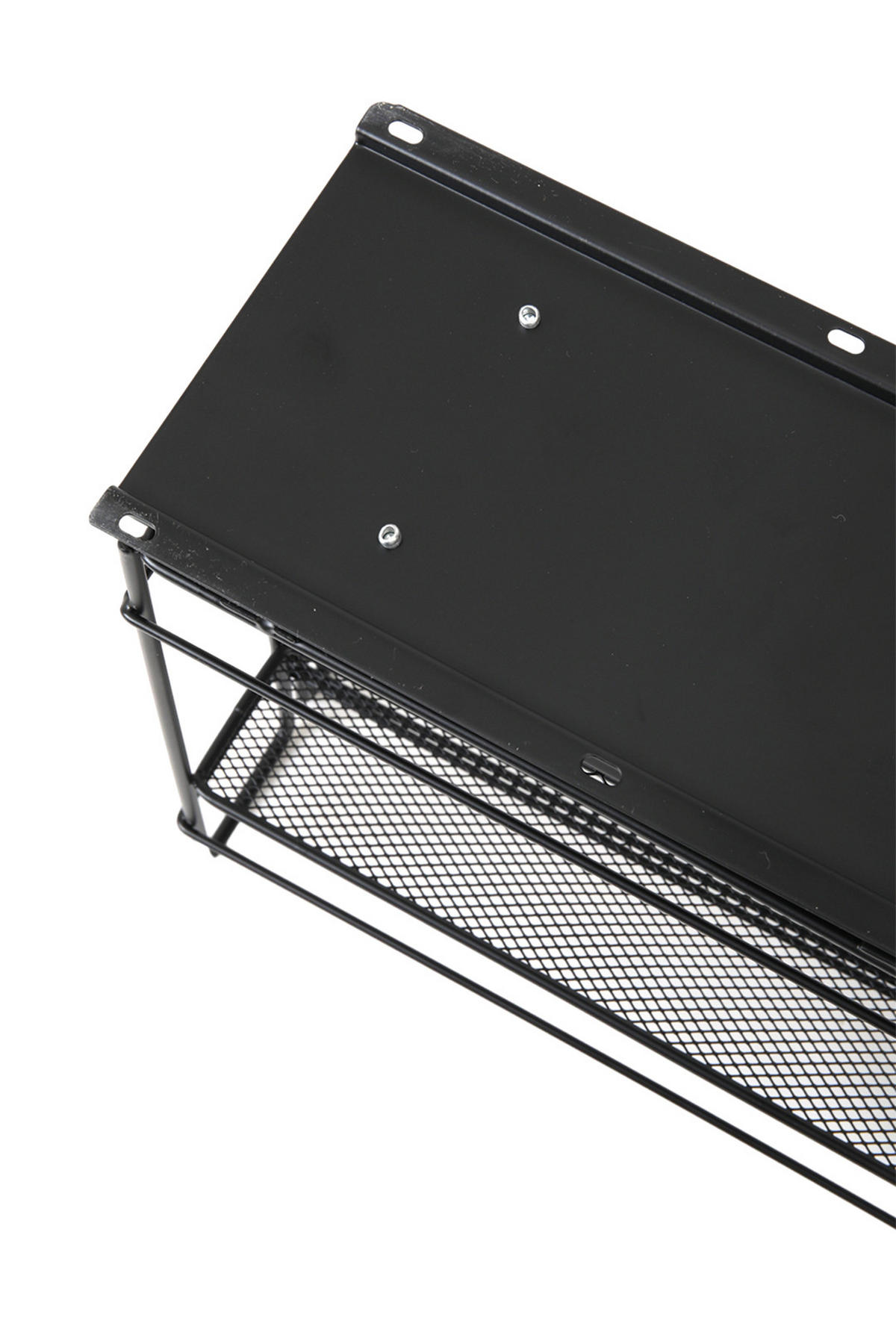 GEWÜRZREGALE mit Schienen Parallele ausziehbare - Schwarz, Metall (26.5/26.1/13.2cm) - Livingandhome