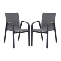 GARTENSTUHL - 2 Personen - metall - anthrazitgrau Zeyva - Anthrazit, Metall (52/86.5/65cm) - Vente-Unique