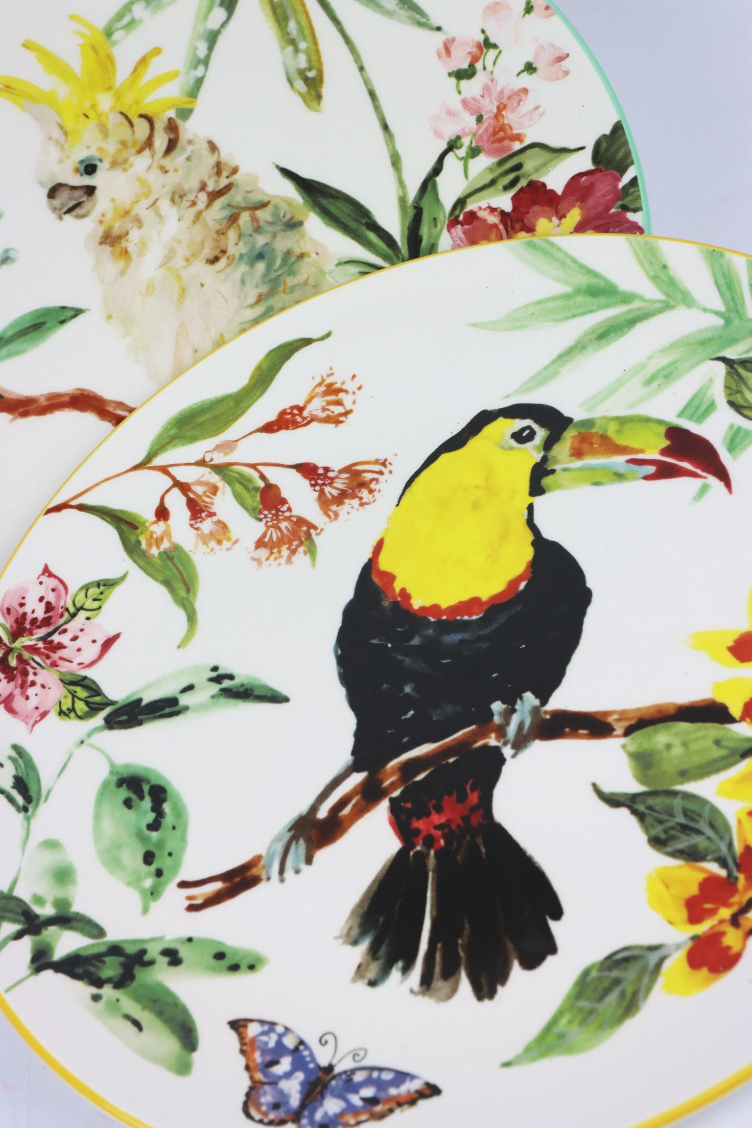 DEKOTELLER Paradise birds 2-tlg. - Multicolor, Stein (26.7/2.5cm) - FURNARO