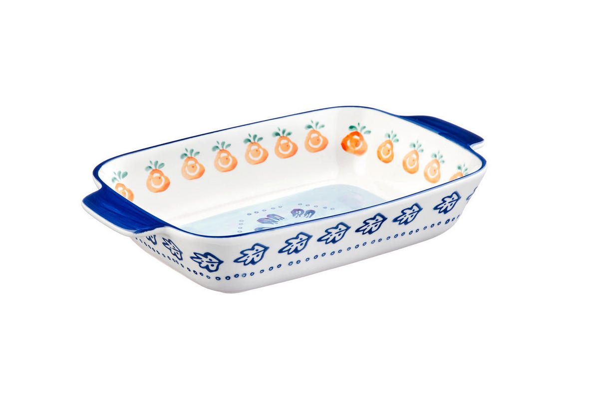 AUFLAUFFORMEN Napoli - 3er-Set - Zitrusfrucht - Weiß, Keramik (1/1/1cm) - Björn
