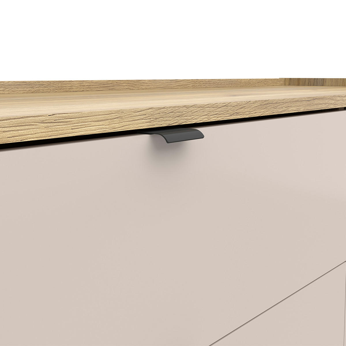 KOMODA Donna Kašmír - béžová, kompozitní dřevo (134/86/42cm) - Petits-meubles