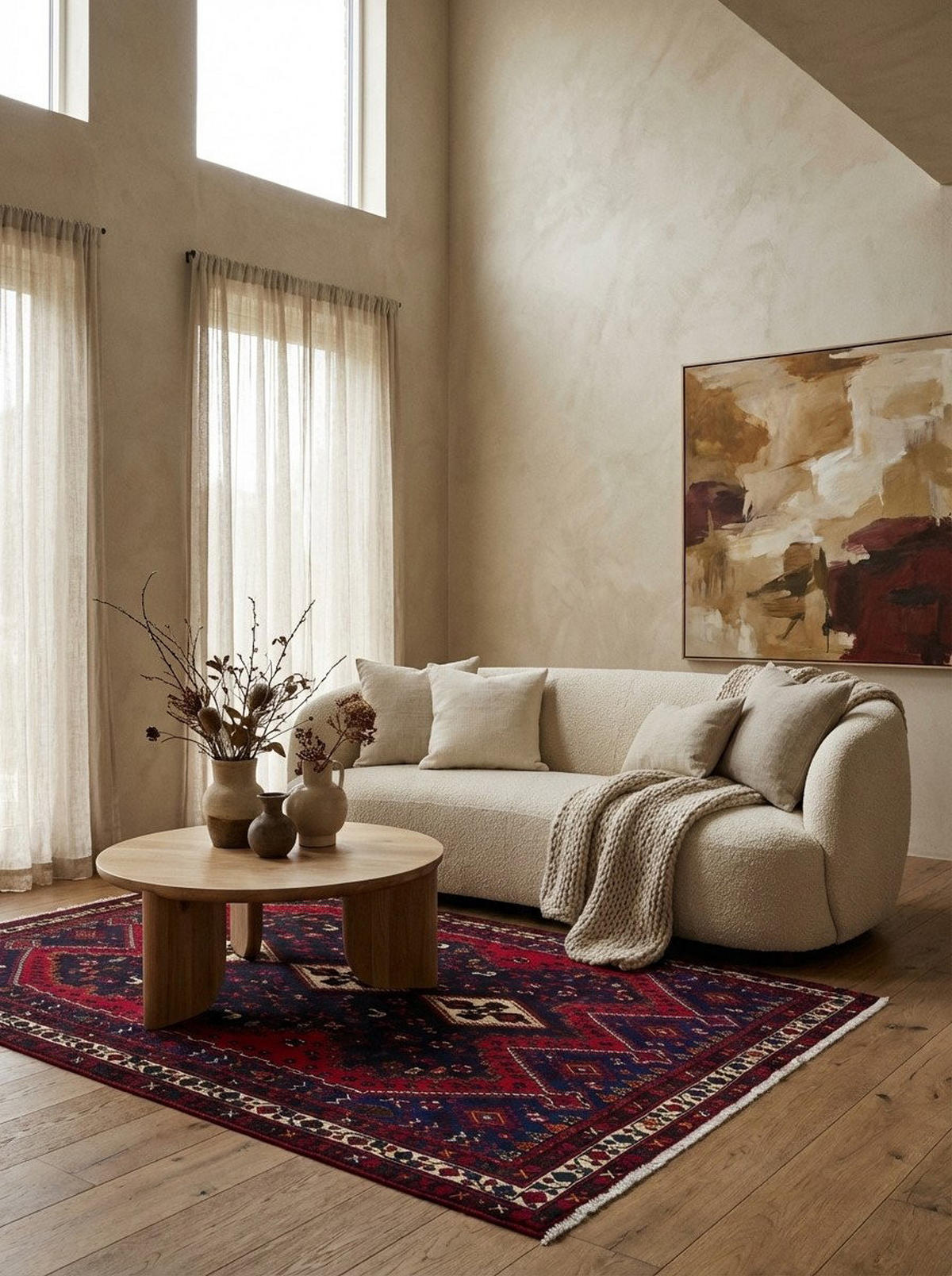 TEPPICH Afshar Blau, Rot 230/160 cm Schurwolle - Blau, Textil (160/230cm) - Looma