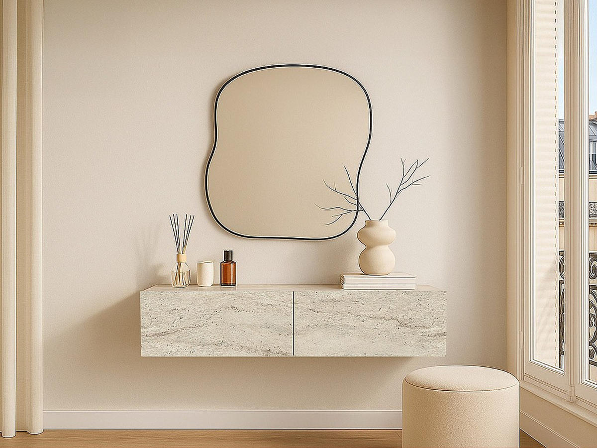 KONSOLENTISCH - 120 cm x 36.8 cm - holz - beige Tenida - Beige, Holz (36.8/120/25cm) - Vente-Unique