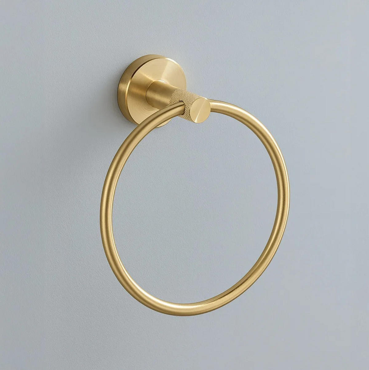 HANDTUCHHALTER Rea Ring 6610 Modern Brush Gold - Goldfarben, Metall (15.5/18/6.5cm) - REA