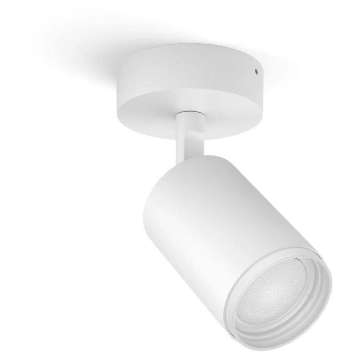 DECKENLEUCHTE Fugato Weiß - Weiß, Metall (3/3/16.3cm) - Philips HUE