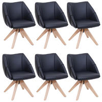 ESSZIMMERSTUHL Schwarz 6er-Set - Schwarz, Kunststoff (57/85/60cm) - MCW