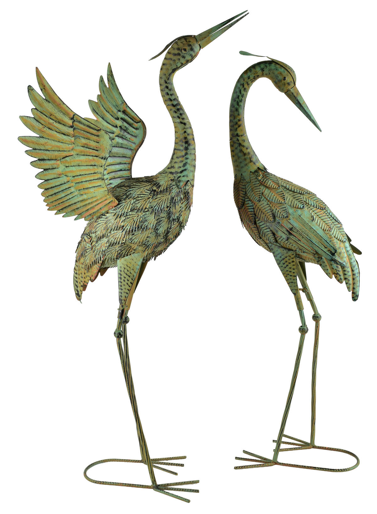 FIGURA Cedric, kov, zelená - zelená barva, kov (27/52/57cm) - Mondex