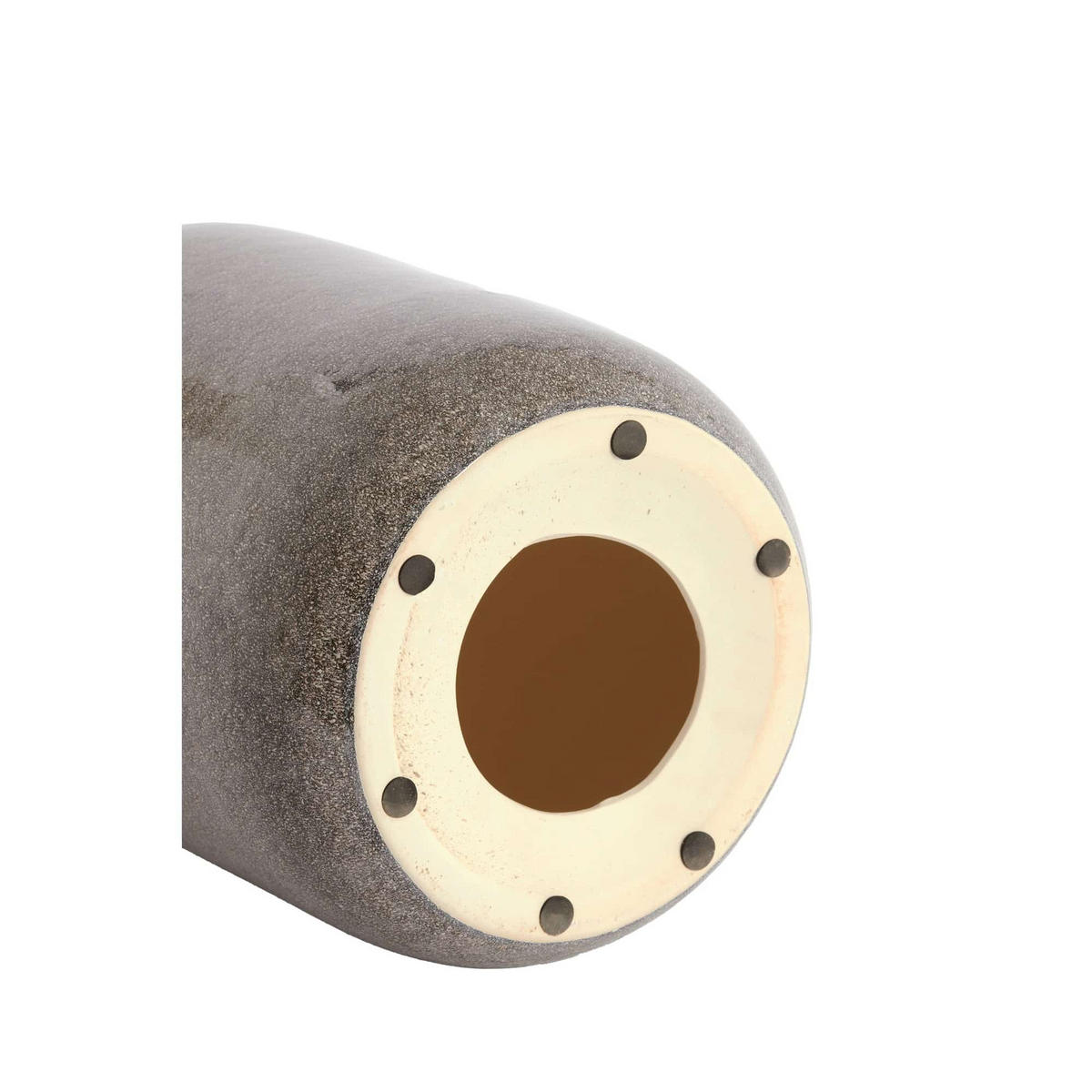 BEISTELLTISCH Franca Braun 34/34/46.5 cm - Braun, Keramik (34/34/46.5cm) - Light & Living