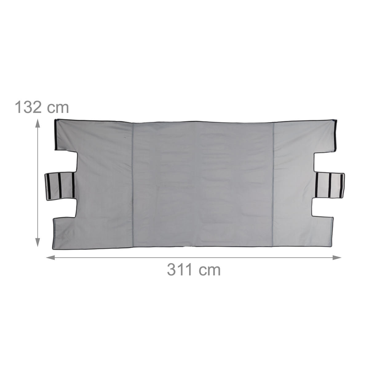 KAMINHOLZREGAL - Multicolor, Textil/Metall (245/122/40cm) - Relaxdays