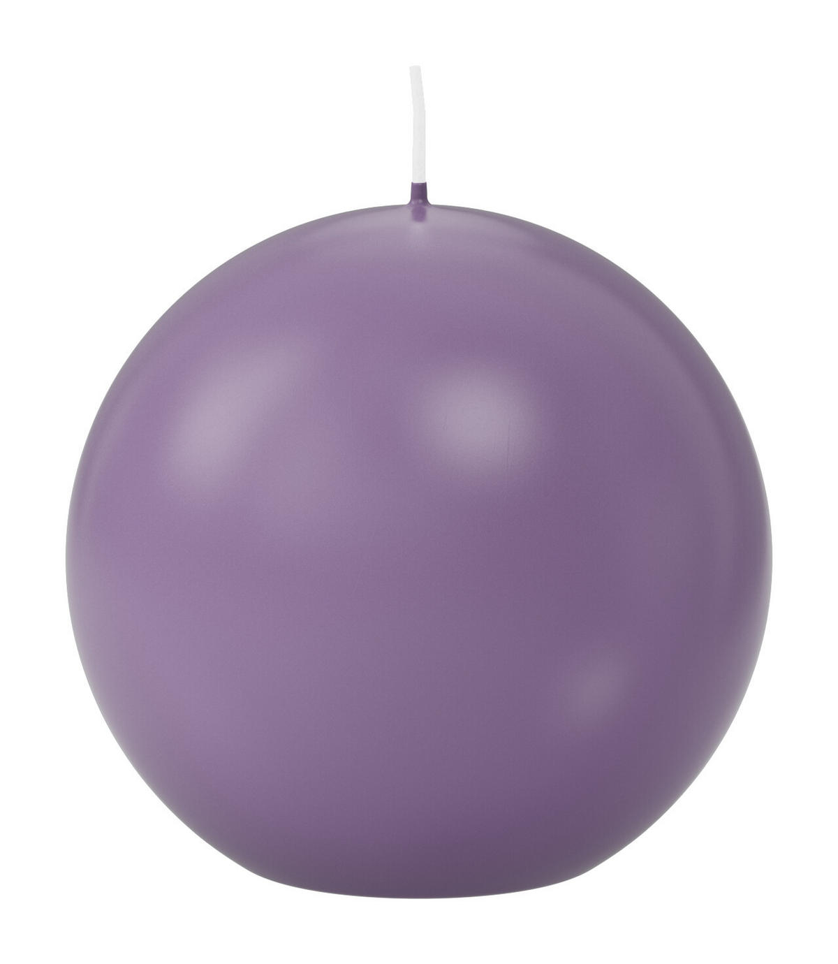 KUGELKERZEN Mauve Lila Ø 100 mm, 6 Stück - Mauve, Paraffin (10/10/10cm) - Wiedemann Kerzen