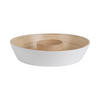 SCHALE Puro 30/30/6.5 cm - Weiß, Naturmaterialien (30cm) - Present Time
