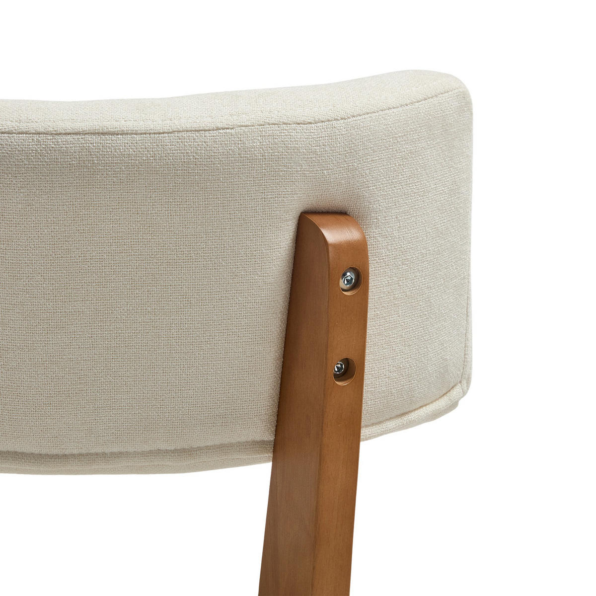 STÜHLE 2er-Set Esszimmerstuhl,Massivholz,Leinenstoff,Beige - Beige, Textil (47/77/54.5cm) - LVHOM
