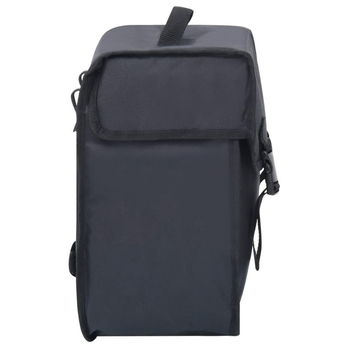 FAHRRADTASCHE Für Gepäckträger Wasserdicht 21 L Schwarz - Schwarz, Textil (18/30/34cm) - vidaXL