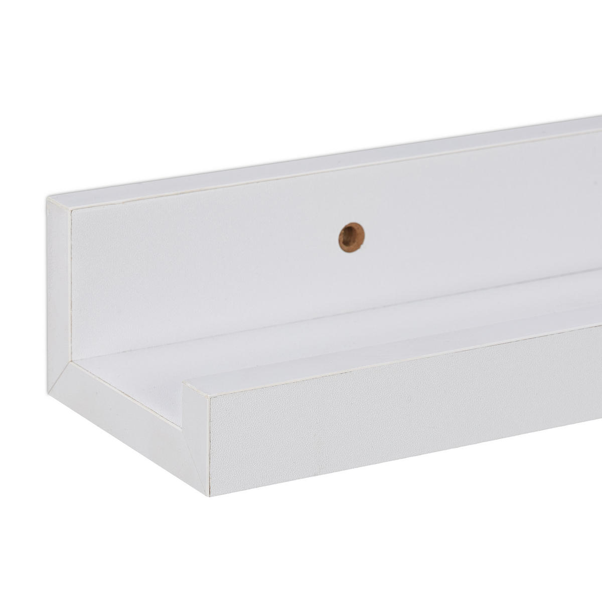 BILDERLEISTE - Weiß, Holzwerkstoff (80/5/8cm) - Relaxdays