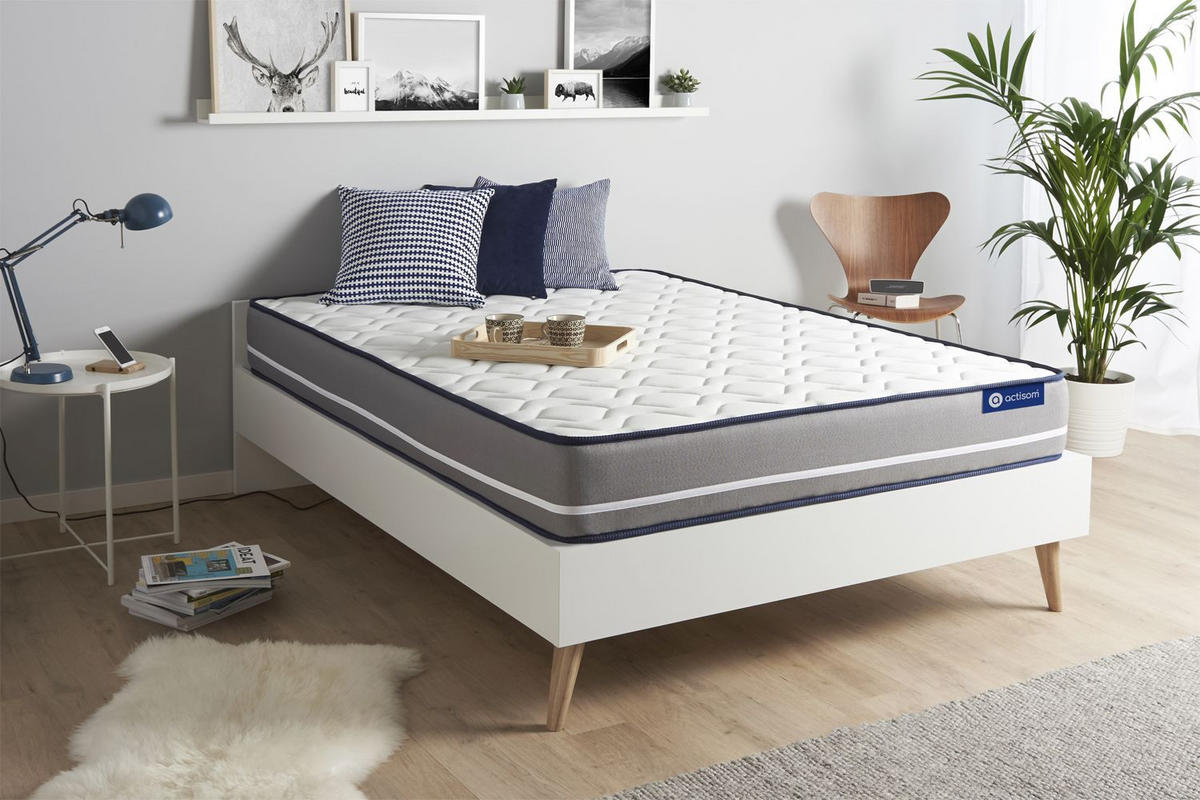 MATRATZE Actimemo pur Memory-Schaum 150 x 200 cm h3 - Weiß, Textil (150/200cm) - ACTISOM