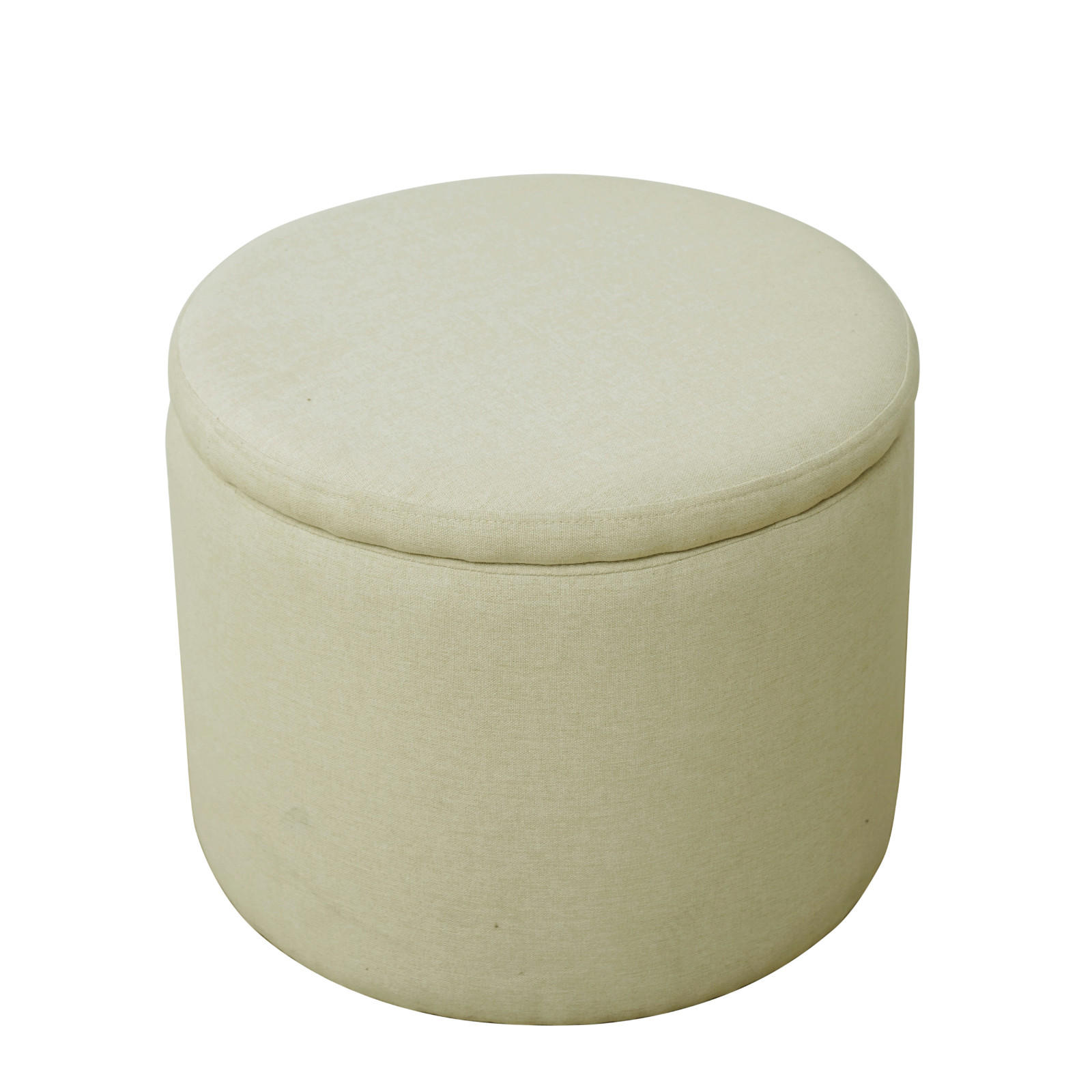 HOCKER AMBER Beige - Beige, Textil (44/35/44cm) - SVITA