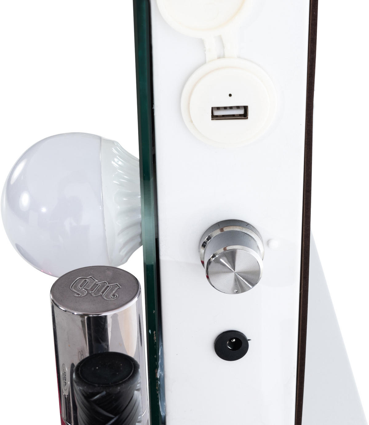 SCHMINKSPIEGEL eckig 80/16/68 cm Kunststoff Weiß - Weiß, Kunststoff (80/68/16cm) - CLP