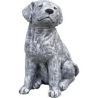 STEINFIGUR großer Labrador, frostfest, massiver Steinguss - Grau, Stein (20/36/30cm) - stoneandstyle