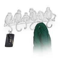 GARDEROBENLEISTE - Weiß, Metall (36.5/14.5/4cm) - Relaxdays