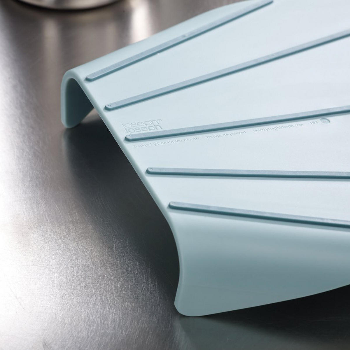 SCHNEIDEBRETT -Set - Nest Chop - Blau - 3-teilig - Braun, Holz (20/53cm) - Kela