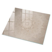 GLASPLATTE 80x60 cm – Mandala-Muster - Creme, Glas (0.4/80/60cm) - ArtPrintCave