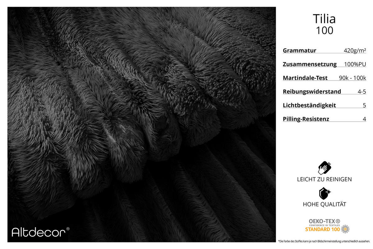 POLSTERBETT mit Bettkasten und Lattenrost, Bett mit Matratze H3/H4 - ALOVA - Schwarz, Holzwerkstoff/Textil (160/200cm) - ALTDECOR