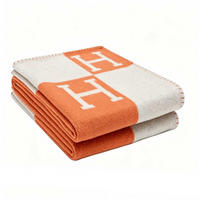 WOHNZIMMERDECKE - 130 x 180 cm - Orange - Orange, Textil (130/180cm)